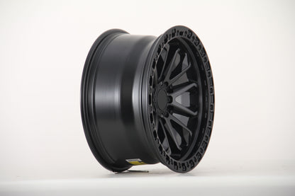 E9101 Satin Black 18x8.5 ET0 6.139 – (Square Set of 4)