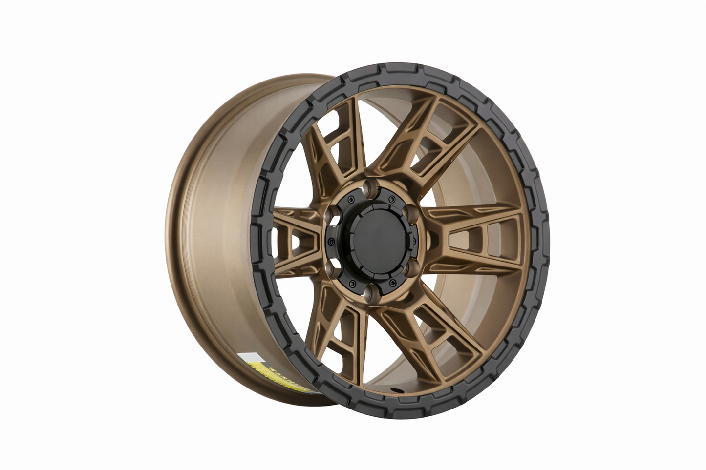 E9103 Satin Bronze Spoke Black Lip 17x8.5 ET0 6.139 – (Square Set of 4)