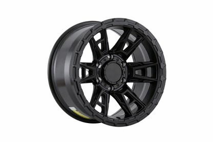 E9103 Satin Black 17x8.5 ET0 6.139 – (Square Set of 4)
