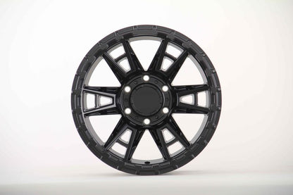 E9103 Satin Black 17x8.5 ET0 6.139 – (Square Set of 4)
