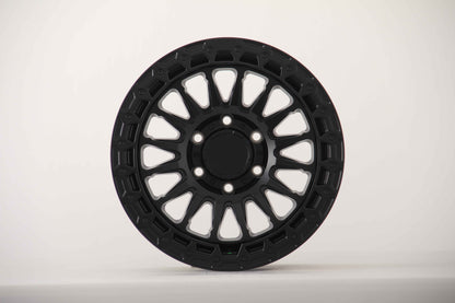 E9104 Satin Black 17x8.5 ET0 6.139 – (Square Set of 4)