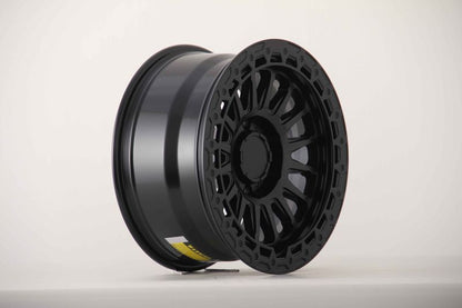 E9104 Satin Black 17x8.5 ET0 6.139 – (Square Set of 4)