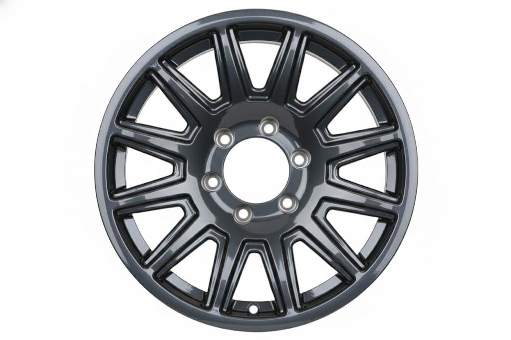 E910 Dark Gunmetal 17x8 ET0 6.139 – (Square Set of 4)