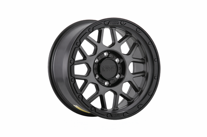 E915 Satin Gunmetal Satin Black Li 17x8.5 ET0 5.127 - Square Set (4 Wheels)