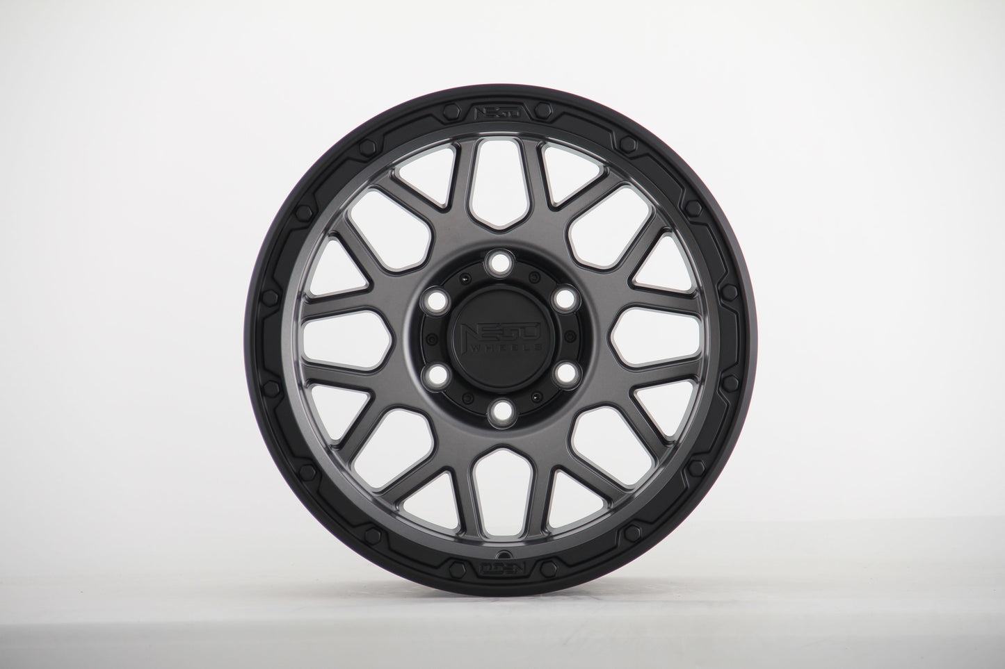E915 Satin Gunmetal Satin Black Li 17x8.5 ET0 5.127 - Square Set (4 Wheels)