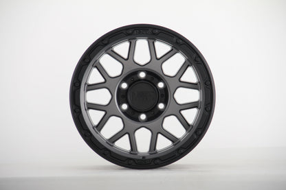 E915 Satin Gunmetal Satin Black Li 17x8.5 ET0 5.127 - Square Set (4 Wheels)