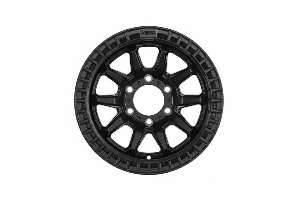 E916 Satin Black 17x8.5 ET0 6.139 - Square Set (4 Wheels)