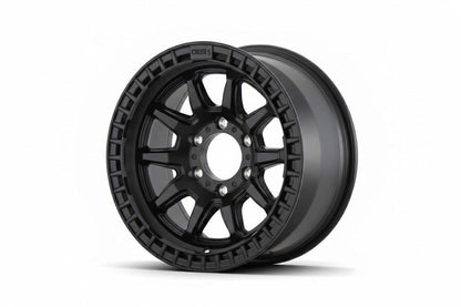 E916 Satin Black 17x8.5 ET0 6.139 - Square Set (4 Wheels)