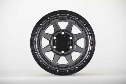 E920 Satin Gunmetal Satin Black Li 17x8.5 ET0 6.139 - Square Set (4 Wheels)