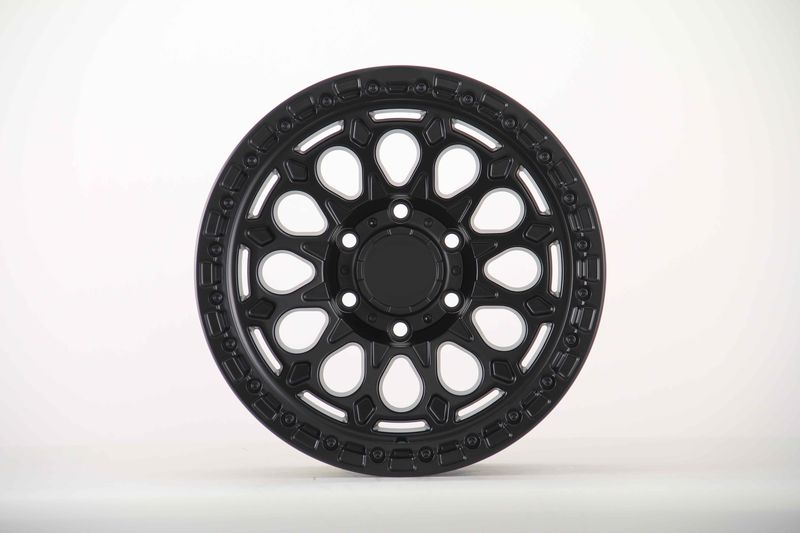 E921 Satin Black 17x8.5 ET0 6.139 - Square Set (4 Wheels)