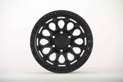 E921 Satin Black 17x8.5 ET0 6.139 - Square Set (4 Wheels)