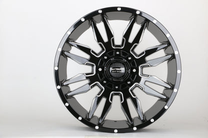 E924 Gloss Black Milled 20x10.0 ET0 6.135.139 - Square Set (4 Wheels)
