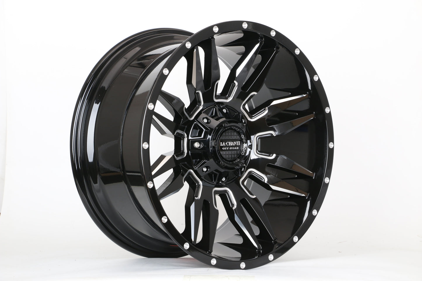 E924 Gloss Black Milled 20x10.0 ET0 6.135.139 - Square Set (4 Wheels)