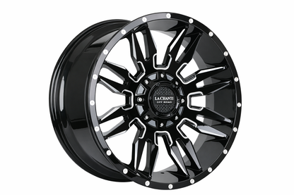 E924 Gloss Black Milled 20x10.0 ET0 6.135.139 - Square Set (4 Wheels)