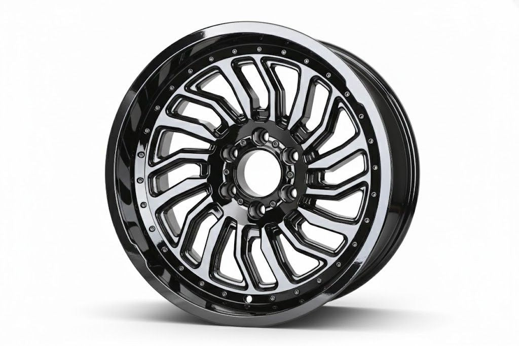 E928 Gloss Black 20x10.0 ET-15 6.139 - Square Set (4 Wheels)
