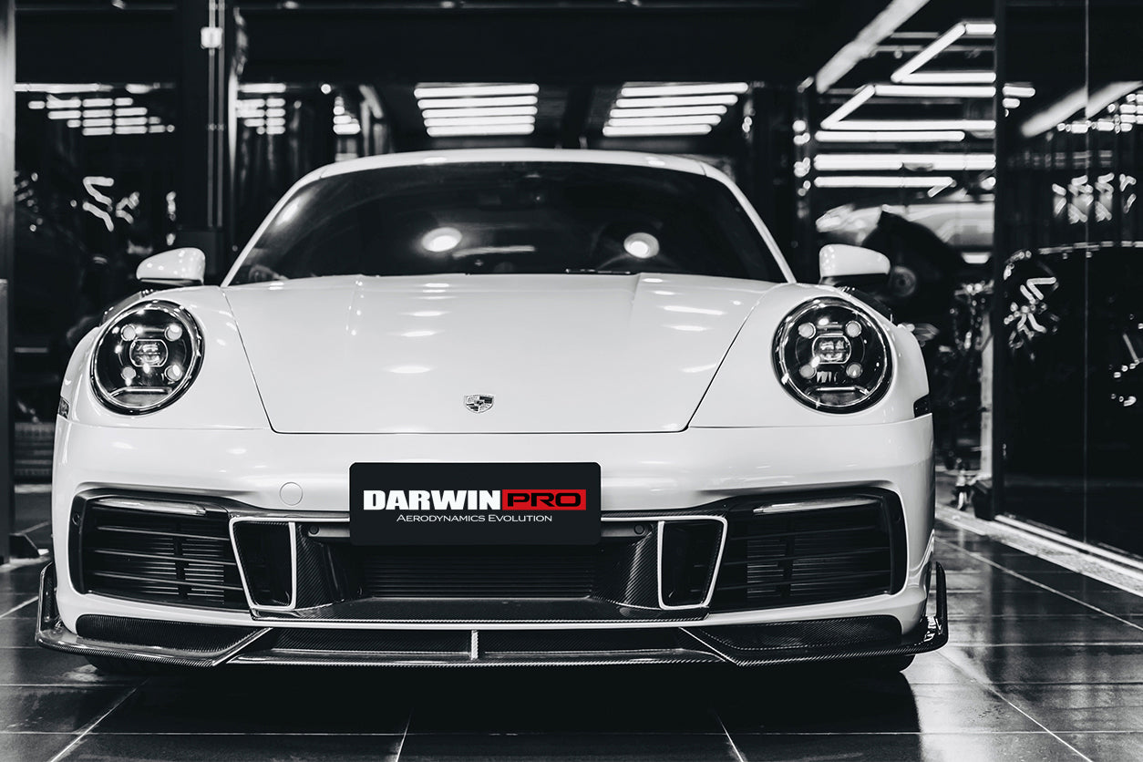 2019-2023 Porsche 911 992 Carrera S/4/4S/Targa/Cabriolet BKSS Style Front Middle Lip - DarwinPRO Aerodynamics