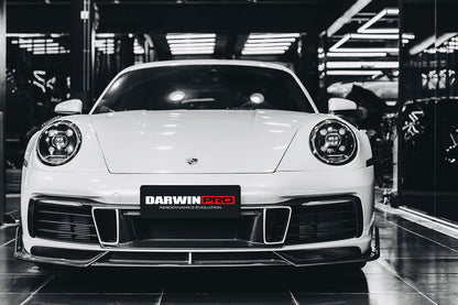 2019-2023 Porsche 911 992 Carrera S/4/4S/Targa/Cabriolet BKSS Style Front Middle Lip - DarwinPRO Aerodynamics
