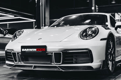 2019-2023 Porsche 911 992 Carrera S/4/4S/Targa/Cabriolet BKSS Style Front Middle Lip - DarwinPRO Aerodynamics