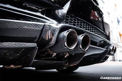 2008-2012 BMW M3 E92/E93 VA Style Carbon Fiber Rear Diffuser with Lip - Carbonado