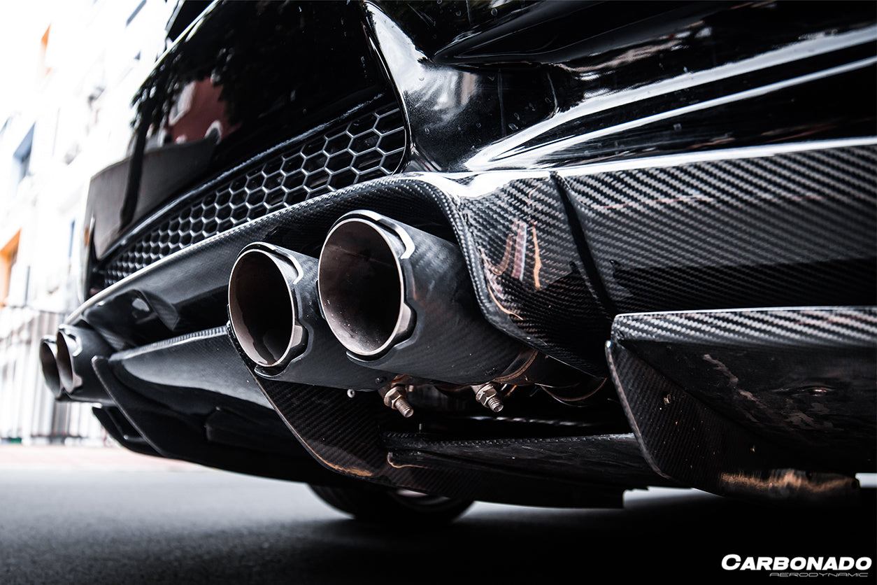 2008-2012 BMW M3 E92/E93 VA Style Carbon Fiber Rear Diffuser with Lip - Carbonado