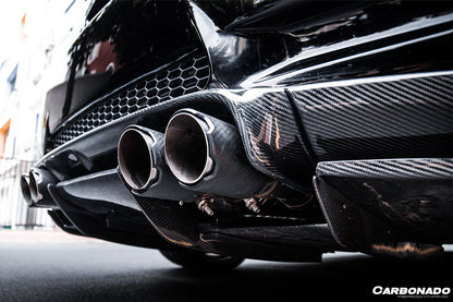 2008-2012 BMW M3 E92/E93 VA Style Carbon Fiber Rear Diffuser with Lip - Carbonado