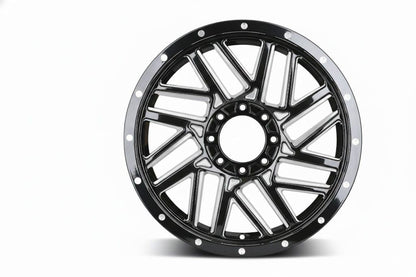 E930 Gloss Black Milled 20x9.0 ET0 6.139 - Square Set (4 Wheels)