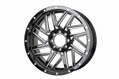 E930 Gloss Black Milled 20x9.0 ET0 6.139 - Square Set (4 Wheels)