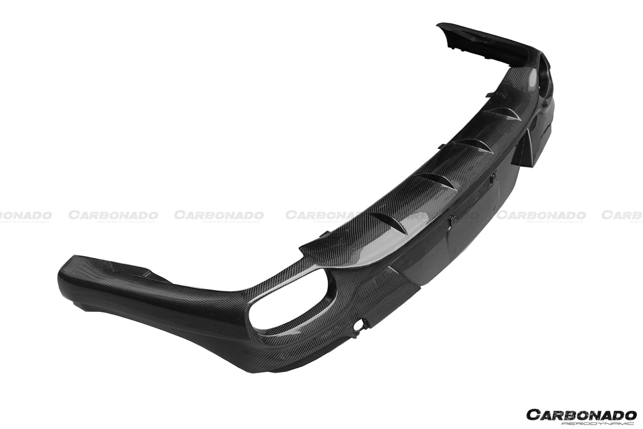 2013-2016 Porsche Panamera 970.2 GMT Style Carbon Fiber Rear Diffuser - Carbonado