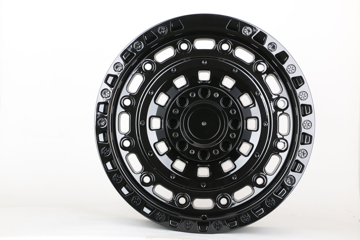 E931 Gloss Black 20x9.0 ET20 6.139 - Square Set (4 Wheels)