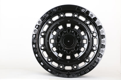 E931 Gloss Black 20x9.0 ET20 6.139 - Square Set (4 Wheels)