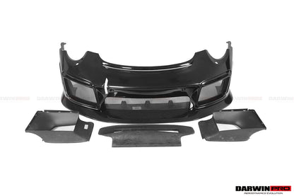 2013-2019 Porsche 911 991 Turbo/S GT2RS Style Partial Carbon Fiber Front Bumper and Fender - DarwinPRO Aerodynamics