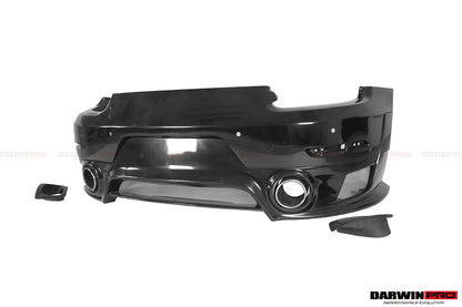 2013-2019 Porsche 911 991 Turbo/S GT2RS Style Partial Carbon Fiber Rear Bumper - DarwinPRO Aerodynamics