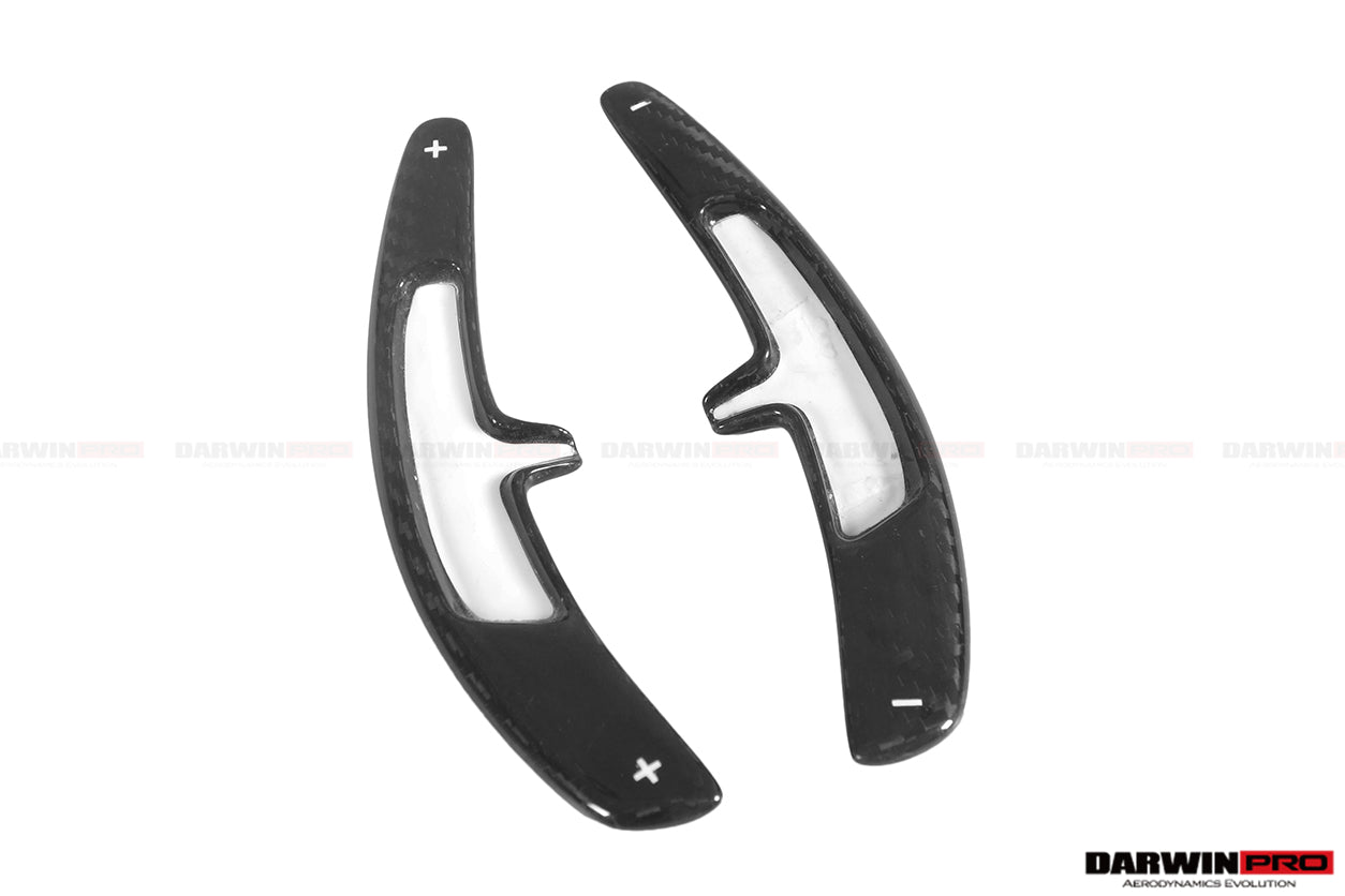 2016-2023 Porsche 911 991.2 718 981 MACAN Autoclave Carbon Fiber Shift Paddles - DarwinPRO Aerodynamics