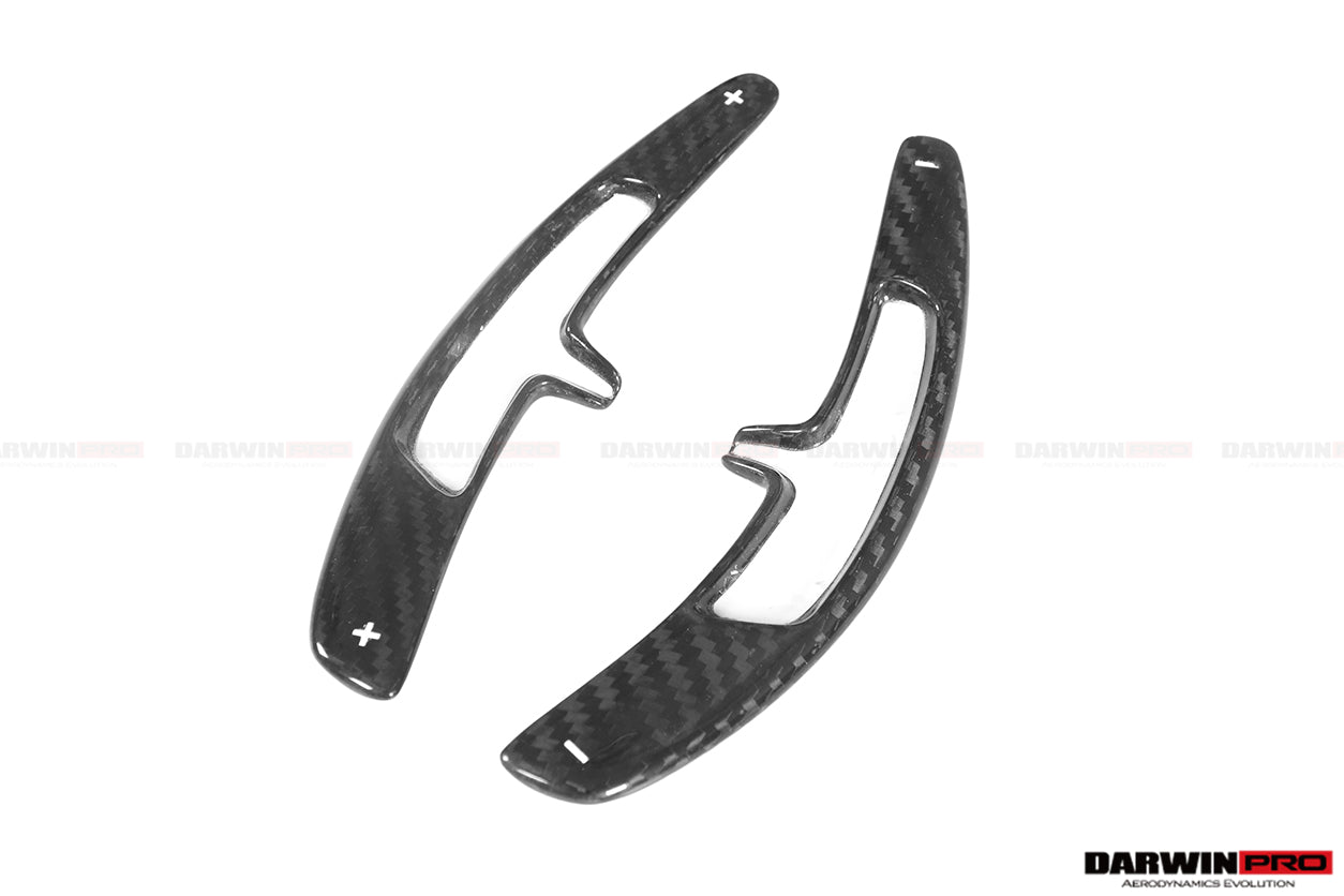 2016-2023 Porsche 911 991.2 718 981 MACAN Autoclave Carbon Fiber Shift Paddles - DarwinPRO Aerodynamics
