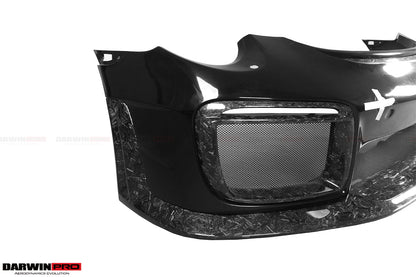 2013-2019 Porsche 911 991 Turbo/S GT2RS Style Partial Carbon Fiber Front Bumper and Fender - DarwinPRO Aerodynamics