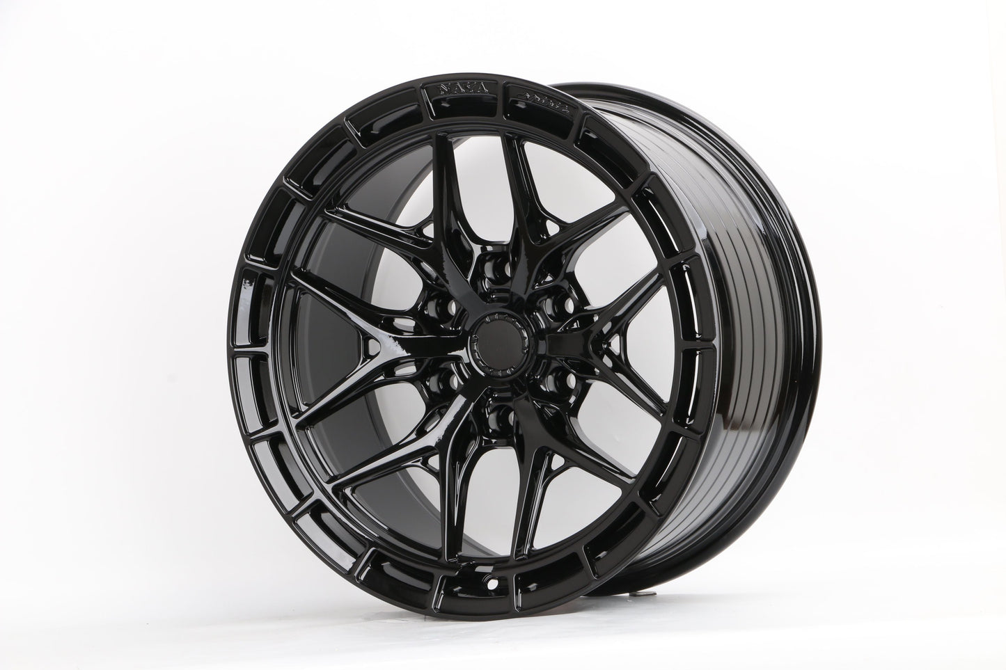E932 Gloss Black 20x9.0 ET15 6.139 - Square Set (4 Wheels)