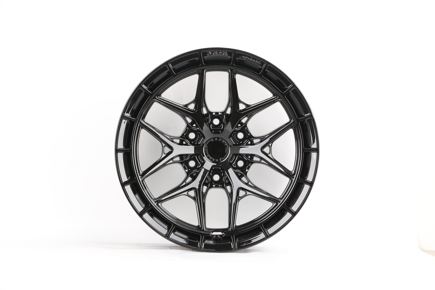 E932 Gloss Black 20x9.0 ET15 6.139 - Square Set (4 Wheels)