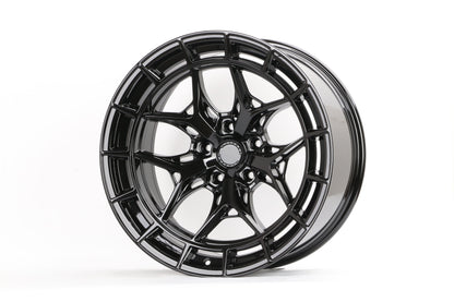 E933 Gloss Black 20x10.0 ET-10 5.127 - Square Set (4 Wheels)
