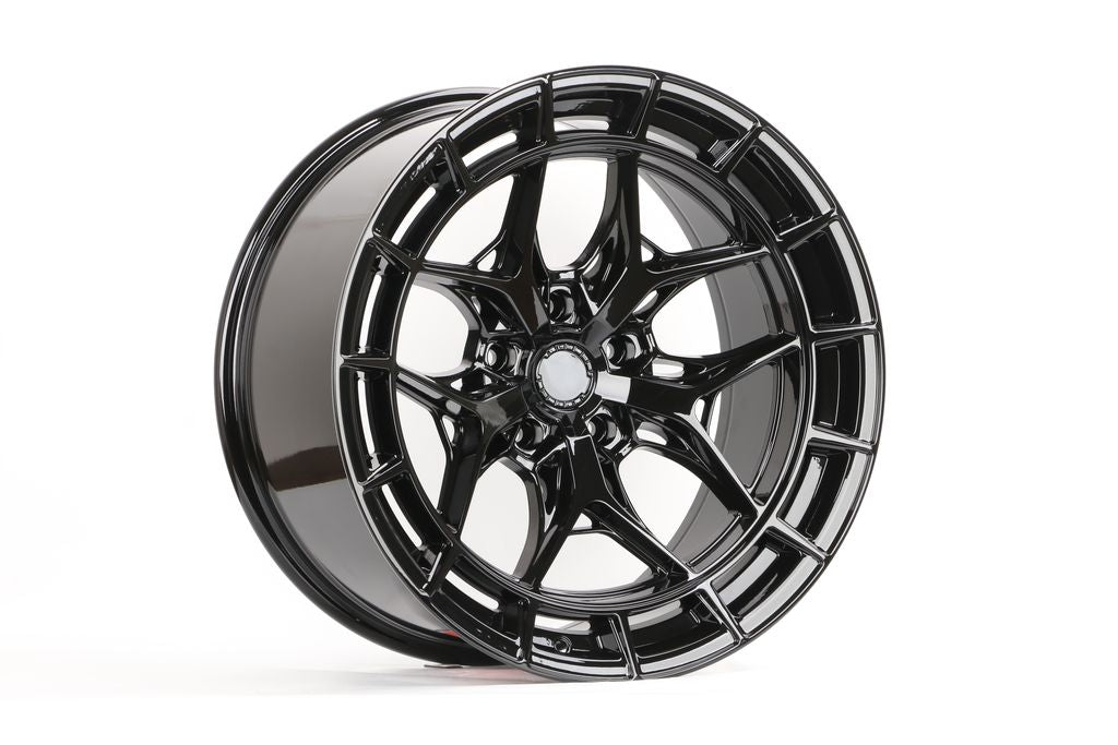 E933 Gloss Black 20x10.0 ET-10 5.127 - Square Set (4 Wheels)