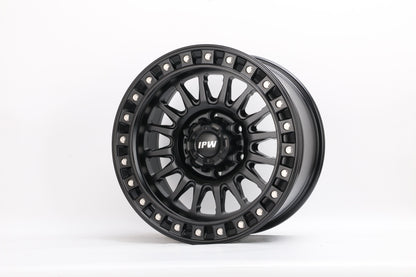 E935 Satin Black Silver Rivet 17x9 ET0 5.127 – (Square Set of 4)