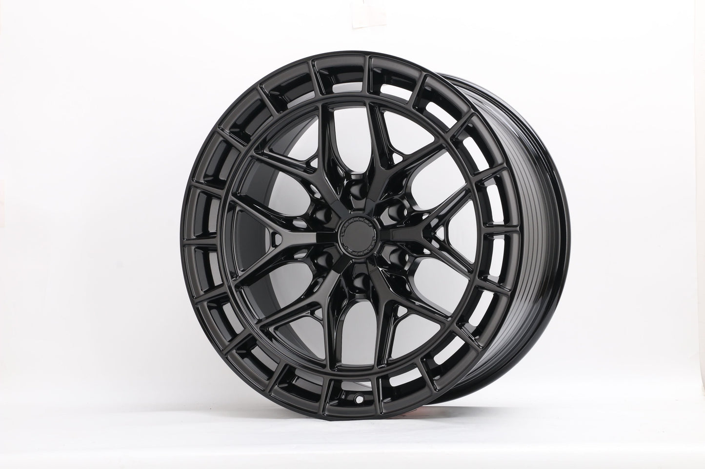 E938 Gloss Black 20x9 ET22 6.139 – (Square Set of 4)