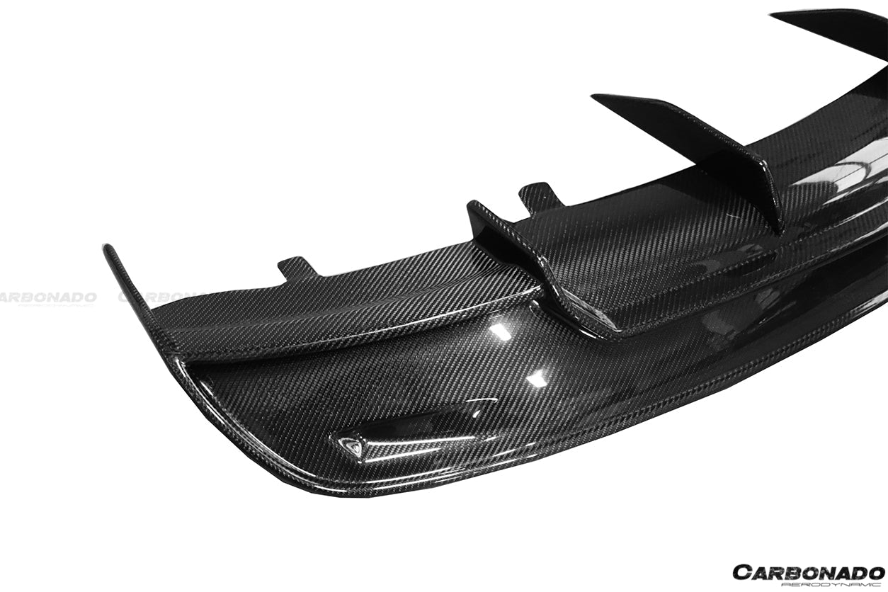 2012-2015 Tesla S Pre-facelift RS Style Carbon Fiber Rear Lip - Carbonado