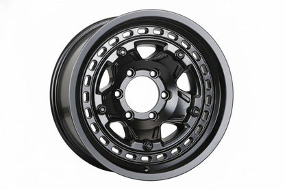 E952 Satin Black 17x9 ET-12 5.127 – (Square Set of 4)