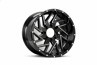 E955 Gloss Black Milled 20x10.0 ET-12 6.135.139 - Square Set (4 Wheels)