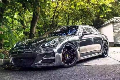 2013-2016 Porsche Panamera 970.2 WD Style Front Bumper With LED Lights - Carbonado