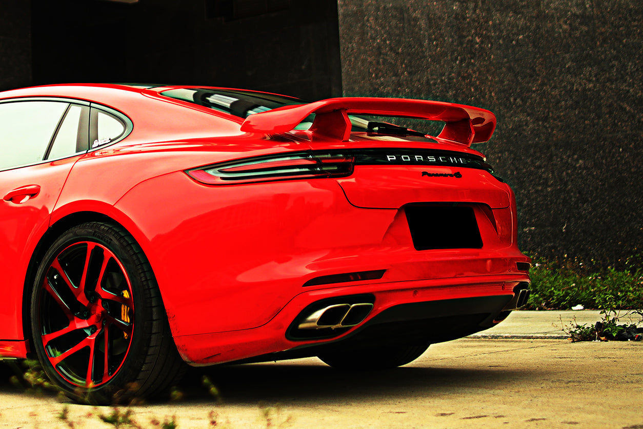 2017-2023 Porsche Panamera 971-1 & 971-2 TA Style Carbon Fiber Trunk Spoiler Wing - Carbonado