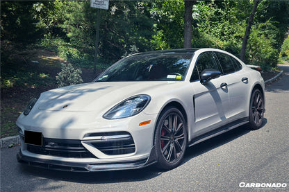 2017-2023 Porsche Panamera 971 4/4S/GTS/Turbo S OD Style Front Lip - Carbonado