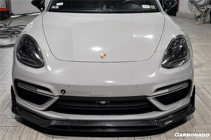 2017-2023 Porsche Panamera 971 4/4S/GTS/Turbo S OD Style Front Lip - Carbonado