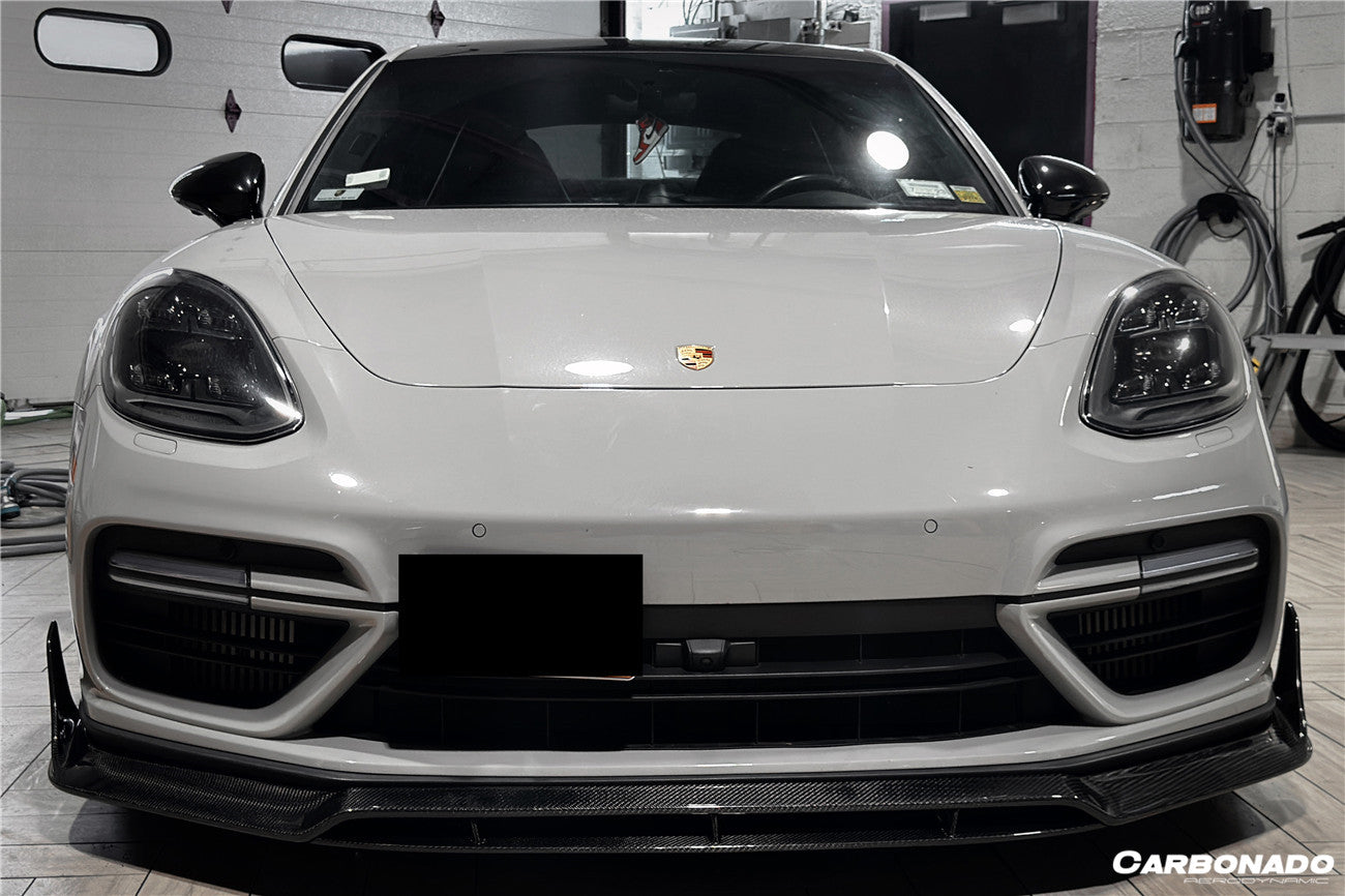 2017-2023 Porsche Panamera 971 4/4S/GTS/Turbo S OD Style Front Lip - Carbonado