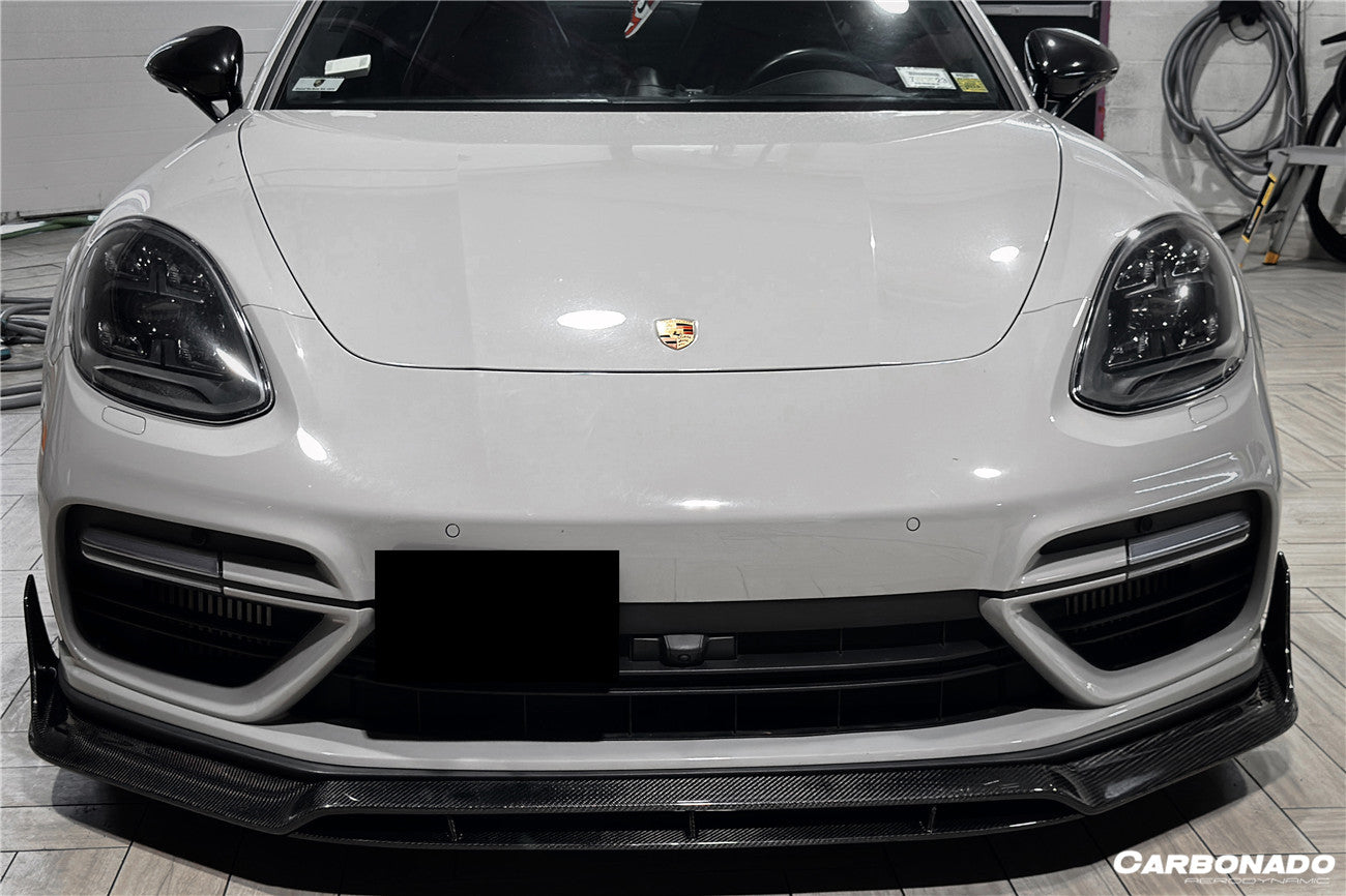 2017-2023 Porsche Panamera 971 4/4S/GTS/Turbo S OD Style Front Lip - Carbonado